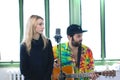 Crystal Fighters film a session in Brooklyn