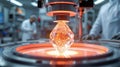 Equipment Creating Crystal Structure, generative ai Royalty Free Stock Photo