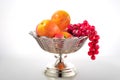 Crystal fruit dish Royalty Free Stock Photo