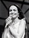 Crystal Gayle Performs at 1981 ChicagoFest Royalty Free Stock Photo