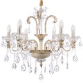 Crystal glass chandelier Royalty Free Stock Photo