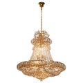 Crystal glass chandelier Royalty Free Stock Photo