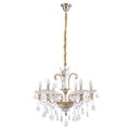 Crystal glass chandelier Royalty Free Stock Photo