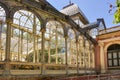 Crystal (Glass) palace in Buen Retiro park, Madrid, Spain Royalty Free Stock Photo