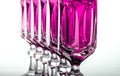 Crystal glass with pink fluid Royalty Free Stock Photo