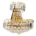 Crystal glass sconce isolated