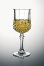 Crystal Glass with White Wine