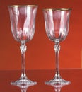 Crystal glasses Royalty Free Stock Photo