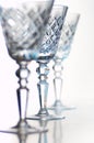 Crystal goblets Royalty Free Stock Photo