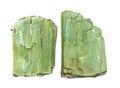 Crystal green actinolite Royalty Free Stock Photo