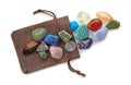 Crystal Healer`s precious pouch of colourful stones