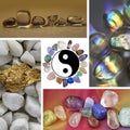 Crystal Healing Collage Royalty Free Stock Photo