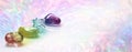 Crystal Healing web banner background template Royalty Free Stock Photo