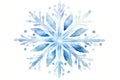 Symbol abstract winter ice cold frost flake christmas blue snow holiday snowflake illustration