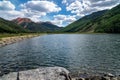 Crystal Lake in Colorado, along the Million Dollar Highway near Silverton and Ouray in the San Juan Mountains Royalty Free Stock Photo