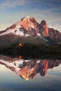 Crystal Lakes Chamonix in the Alps Royalty Free Stock Photo