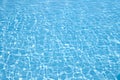 Crystal light blue clear water of a swimming pool Royalty Free Stock Photo