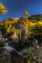 Crystal Mill Bright Starry Night Gunnison Colorado