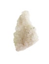 Crystal mineral sample of a gemstone with quartz