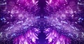 Crystal neon cave abstract background