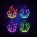 Crystal neon sign.