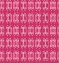 Crystal outlined attractive seamless pattern in bright color option Royalty Free Stock Photo