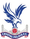 Crystal palace football club logo editorial illustrative on white background Royalty Free Stock Photo