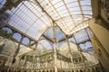 Crystal Palace - glass and metal structure located in Madrid Buen Retiro Park. The architect - Ricardo VelÃÂ¡zquez Bosco. . Royalty Free Stock Photo