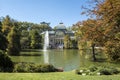 Crystal Palace in Madrid`s Retiro Park Royalty Free Stock Photo