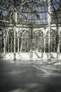 Crystal Palace (Palacio de Cristal) in Parque del Retiro in Madrid Royalty Free Stock Photo