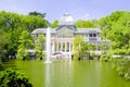 Crystal Palace (Palacio de cristal) in Retiro Park,Madrid Royalty Free Stock Photo