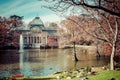 Crystal Palace (Palacio de cristal) in Retiro Park,Madrid, Spain. Royalty Free Stock Photo