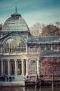 Crystal Palace (Palacio de cristal) in Retiro Park,Madrid, Spain Royalty Free Stock Photo
