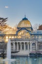 Crystal Palace on Retiro Park in Madrid, Spain. Royalty Free Stock Photo