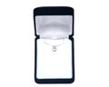 Crystal pendant on silver chain presented on jewelery box, Royalty Free Stock Photo