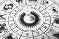 Crystal pendulum with zodiac wheel