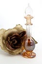 Crystal perfume bottle Royalty Free Stock Photo