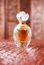 Crystal perfume bottle Royalty Free Stock Photo