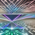 1072 Crystal Prism: A mesmerizing and enchanting background featuring a crystal prism in iridescent and shimmering colors that c