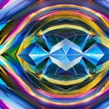1112 Crystal Prism Reflections: A mesmerizing and enchanting background featuring crystal prism reflections with shimmering and