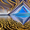 1112 Crystal Prism Reflections: A mesmerizing and enchanting background featuring crystal prism reflections with shimmering and
