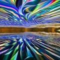 1112 Crystal Prism Reflections: A mesmerizing and enchanting background featuring crystal prism reflections with shimmering and