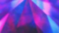 Crystal pyramid blur neon glow color light flare Royalty Free Stock Photo