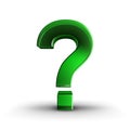 Crystal Question Mark Royalty Free Stock Photo