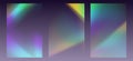 Crystal refraction overlay, leak flare, rainbow sunlight effect, holographic reflections for posters or social media.