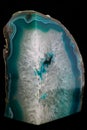 Crystal Rock on Black Background Royalty Free Stock Photo
