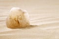 Crystal rock in sand dune , egypt, desert, sahara