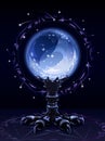 Crystal scrying ball