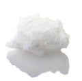 Crystal sea salt on white background isolate Royalty Free Stock Photo
