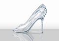 Crystal shoe Royalty Free Stock Photo